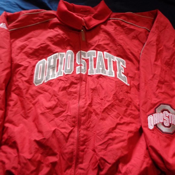 Ohio State Buckeyes Jacket Coat Majestic Large Men